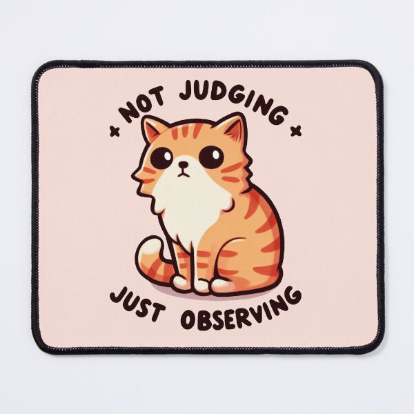 Item preview, Kawaii Tabby Cat Side Eye Not Judging Just Observing designed and sold by StylishDesigns_ByJohn.