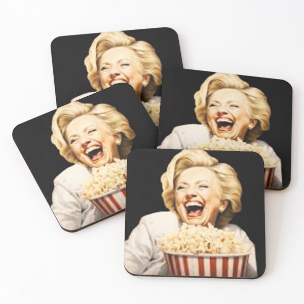 Item preview, Hillary Clinton Eating Popcorn Meme | Funny Political Humor designed and sold by Earth Nature Creations.