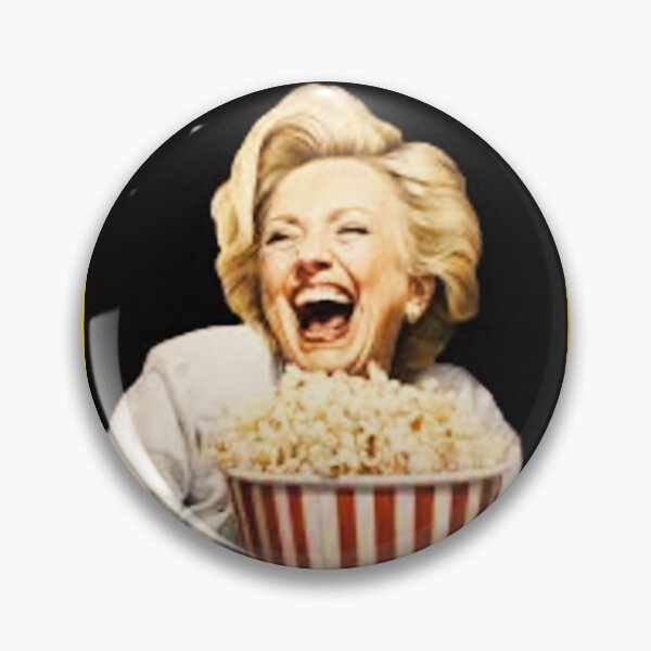 Item preview, Hillary Clinton Eating Popcorn Meme | Funny Political Humor designed and sold by Earth Nature Creations.