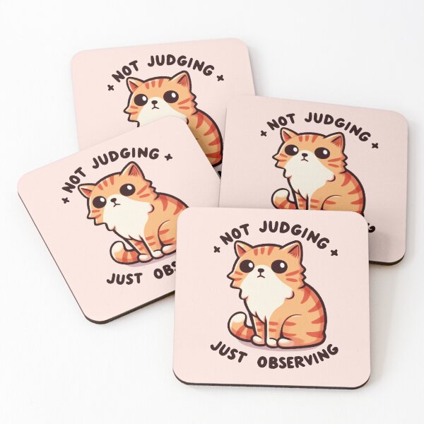 Item preview, Kawaii Tabby Cat Side Eye Not Judging Just Observing designed and sold by StylishDesigns_ByJohn.