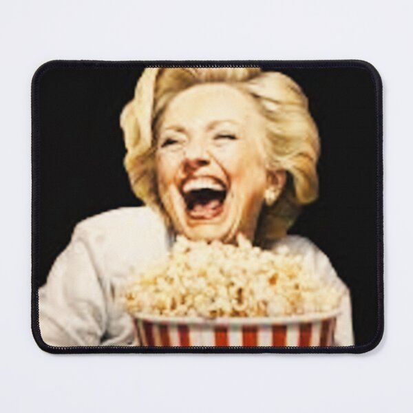 Item preview, Hillary Clinton Eating Popcorn Meme | Funny Political Humor designed and sold by Earth Nature Creations.