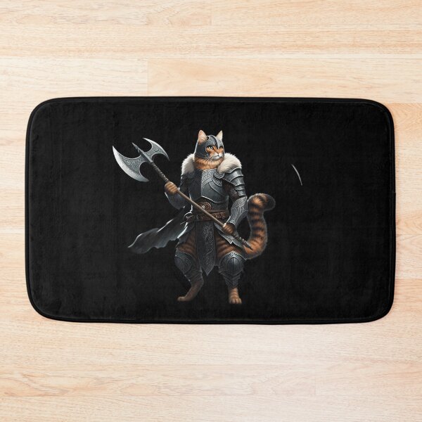Item preview,  Armored Cat Warrior with Axe designed and sold by IllumeInk.
