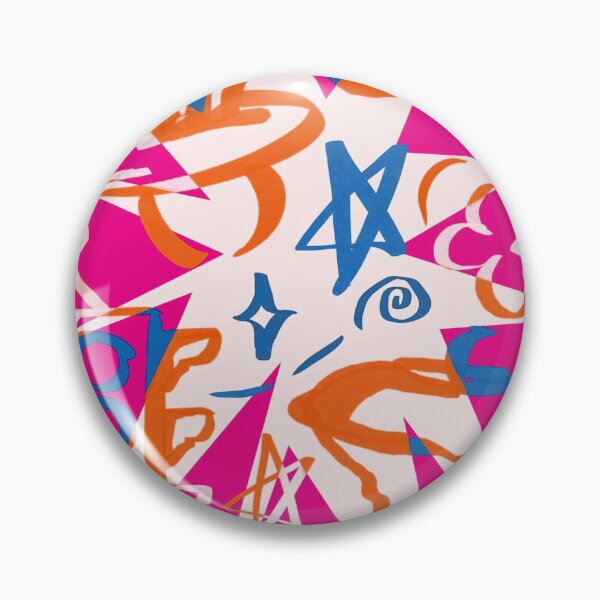 Item preview, Graphic Illustration (Pink, Blue, & Orange Colorway) designed and sold by rosequistart.