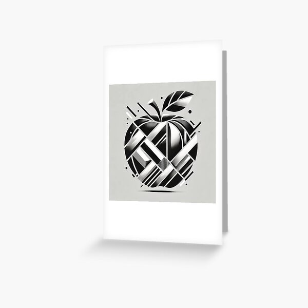 Abstract apple Greeting Card