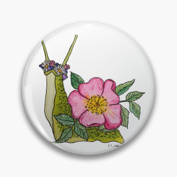 Item preview, Wildrose snail designed and sold by mimberart.