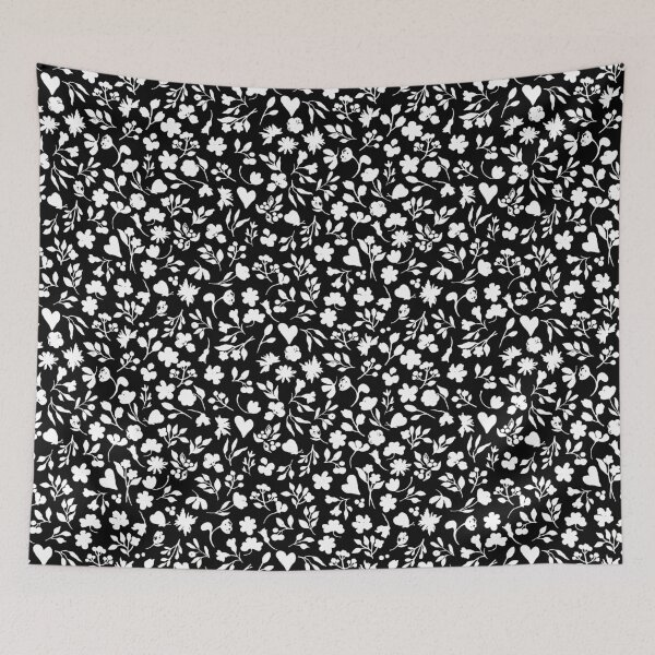 Item preview, Little Flowers design, black and white flower design designed and sold by creative555.