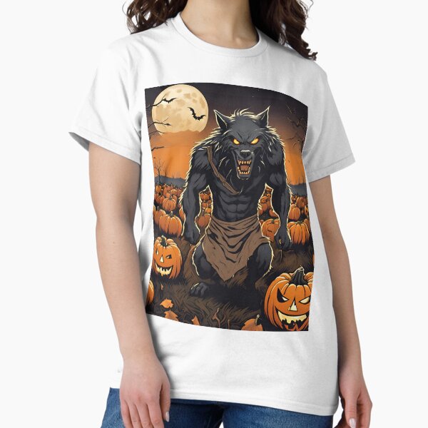 Item preview, Howl-oween is here! Our werewolf is ready to gather some pumpkins designed and sold by Pigmentra.