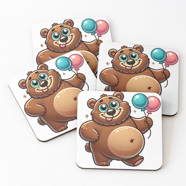 Item preview, Joyful Cute Funny Brown Bears designed and sold by pinkycherry.