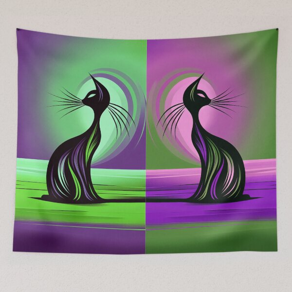Item preview, Whiskered Mystery: Midnight Silhouette designed and sold by AldenTees.