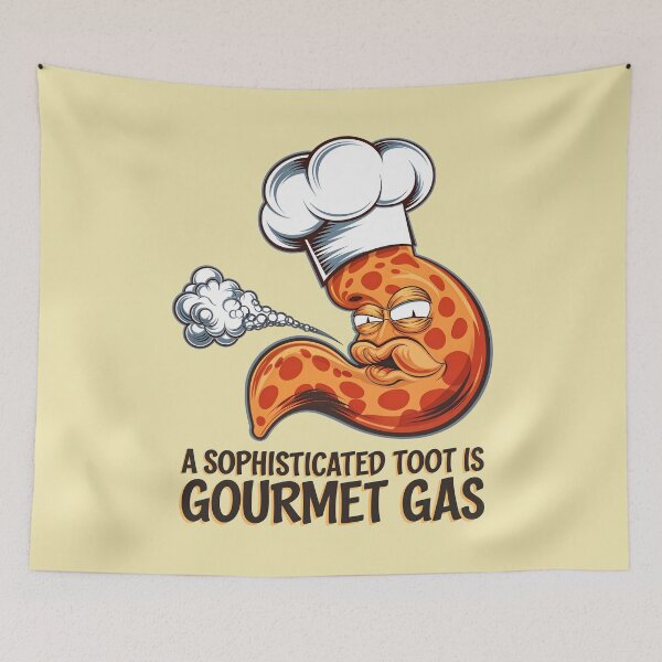 Item preview, A Sophisticated Toot Is Gourmet Gas Funny Fart Joke designed and sold by TheArtOfPat.