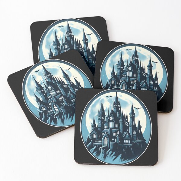 Item preview,  Gothic Castle Under Full Moon designed and sold by IllumeInk.