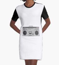 Boombox Graphic T-Shirt Dress