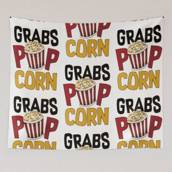 Item preview, Grabs Popcorn - Popcorn Meme - Perfect for Movie Lovers and Snack Enthusiasts designed and sold by Earth Nature Creations.