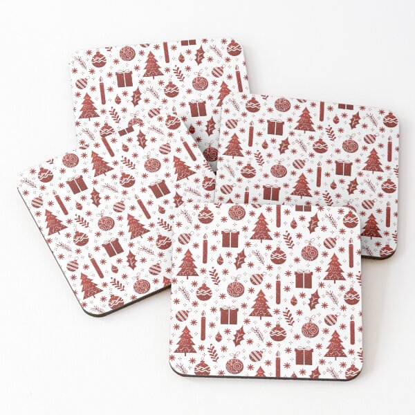 Item preview, Glittery Red Christmas Pattern designed and sold by Lisetta Collection.