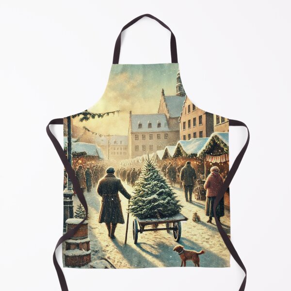 Artikelvorschau, Weihnachtsmarkt Aquarell Malerei im alten Stil entworfen und verkauft von Meandmyshop.