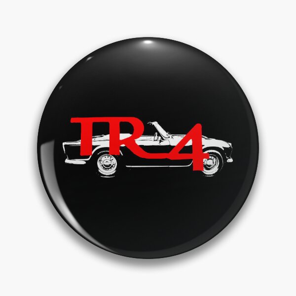 Item preview, Triumph TR4 1960s classic car side view monoblock white with emblem designed and sold by soitwouldseem.