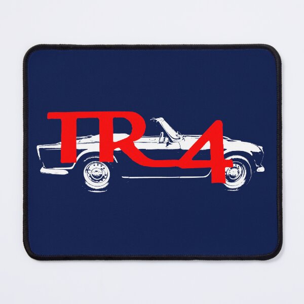 Item preview, Triumph TR4 1960s classic car side view monoblock white with emblem designed and sold by soitwouldseem.