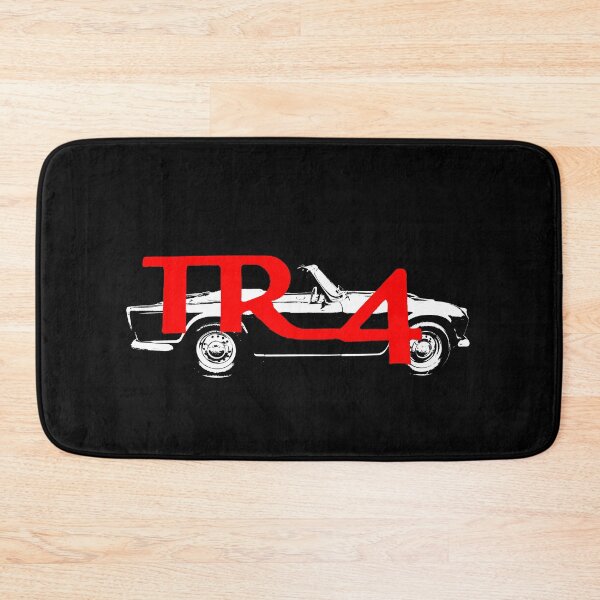 Item preview, Triumph TR4 1960s classic car side view monoblock white with emblem designed and sold by soitwouldseem.