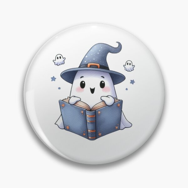Item preview, Halloween Themed Cute Baby Ghost Reading Book designed and sold by darsh30.