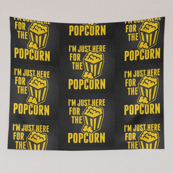Item preview, Here for the popcorn - Popcorn Meme - Perfect for Movie Lovers and Snack Enthusiasts designed and sold by Earth Nature Creations.