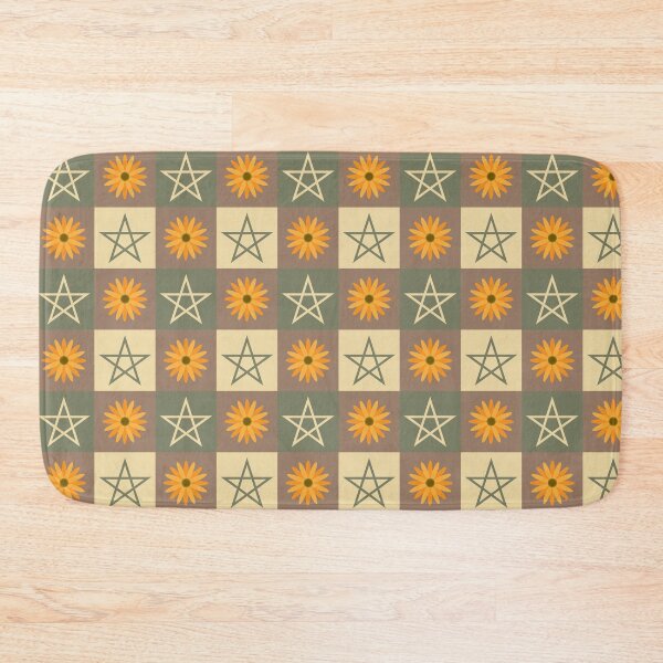 Item preview, Pentagrams and sunflowers pattern  designed and sold by sasyall.