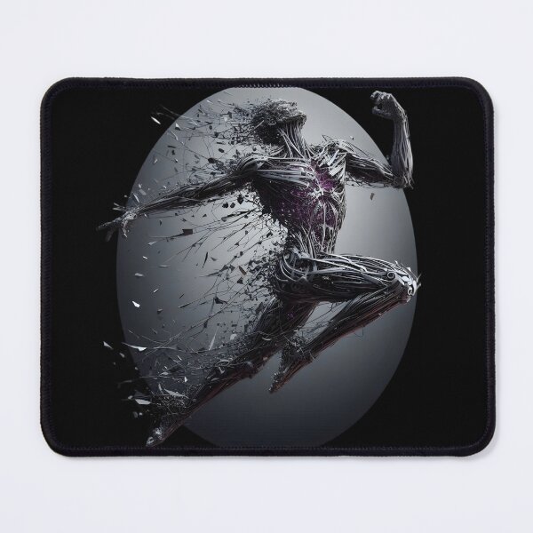 Item preview,  "Cybernetic Runner Breaking Free" designed and sold by IllumeInk.