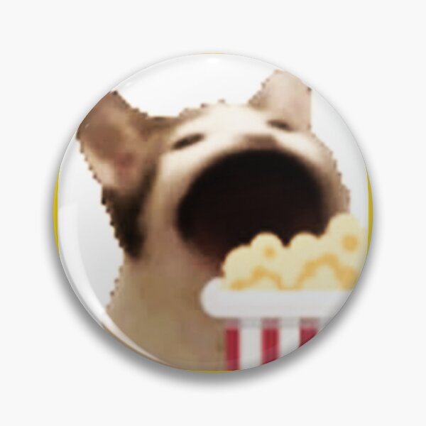 Item preview, Hungry Kitty wants popcorn - Popcorn Meme - Perfect for Movie Lovers and Snack Enthusiasts designed and sold by Earth Nature Creations.