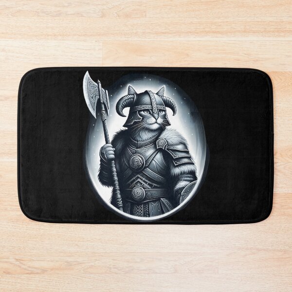 Item preview,  Viking Cat Warrior in Armor designed and sold by IllumeInk.