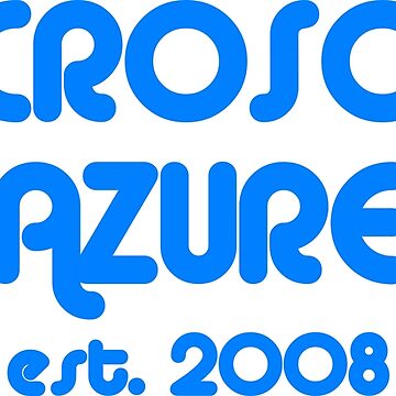 Artwork thumbnail, Microsoft Azure Est. 2008 Blue by Shirts By Shane