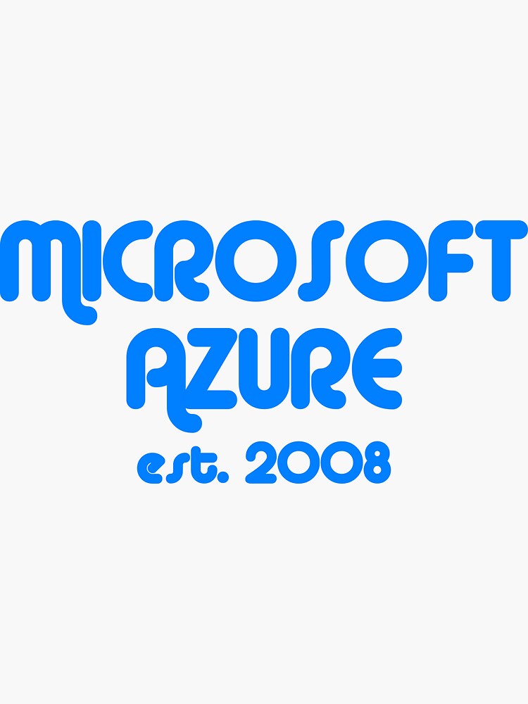 Thumbnail 3 of 3, Sticker, Microsoft Azure Est. 2008 Blue designed and sold by sdavis3.
