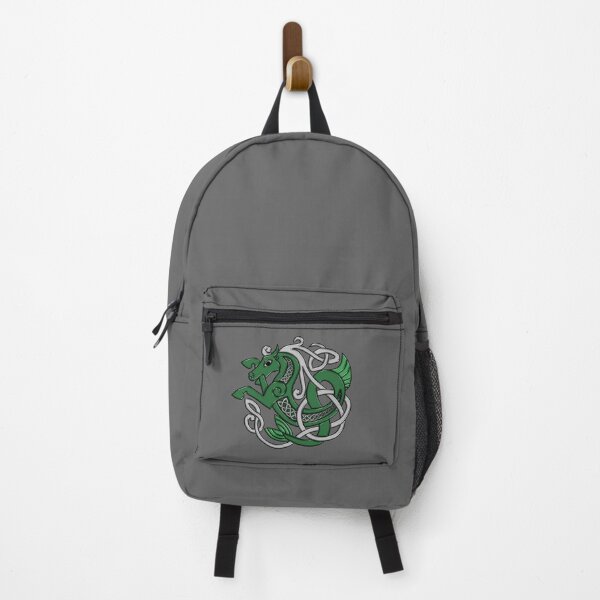 Item preview, Celtic Seahorse Hippocampus in Green and Silver designed and sold by DappledMoon.