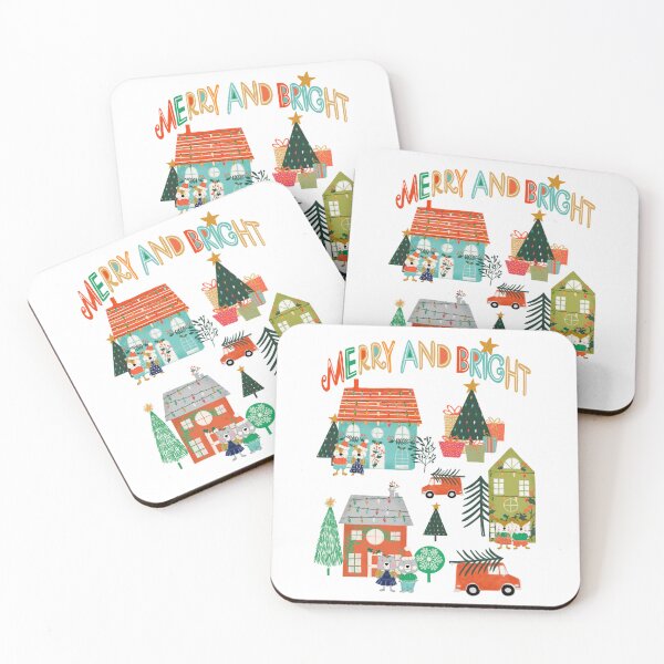 Item preview, Woodland Cute Christmas Festive Furry Friends White designed and sold by susycosta.