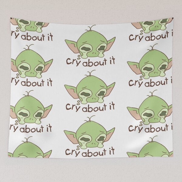 Item preview, Cry About It Sad Chibi Goblin designed and sold by Knightly Artisan.