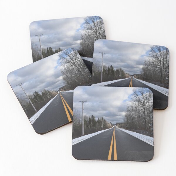 Item preview, A deserted road in winter designed and sold by Claude Laprise.