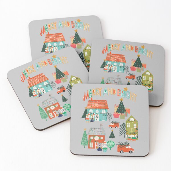 Item preview, Woodland Cute Christmas Festive Furry Friends Grey designed and sold by susycosta.
