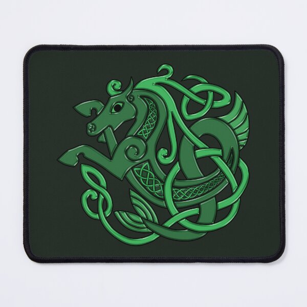 Item preview, Celtic Seahorse Hippocampus in Green designed and sold by DappledMoon.