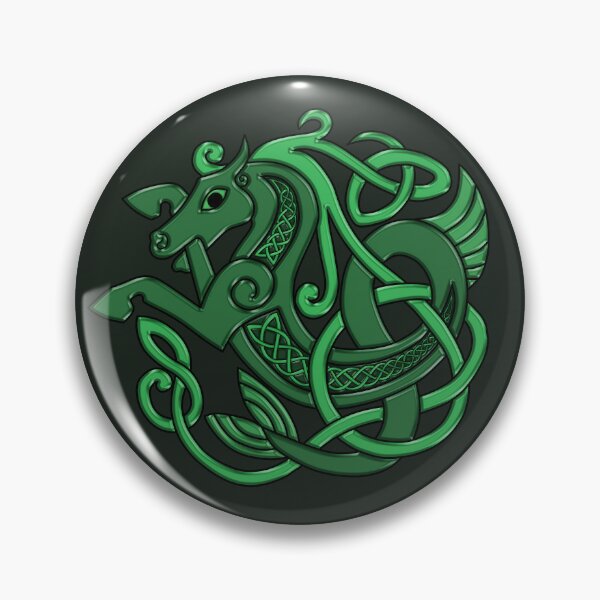 Item preview, Celtic Seahorse Hippocampus in Green designed and sold by DappledMoon.
