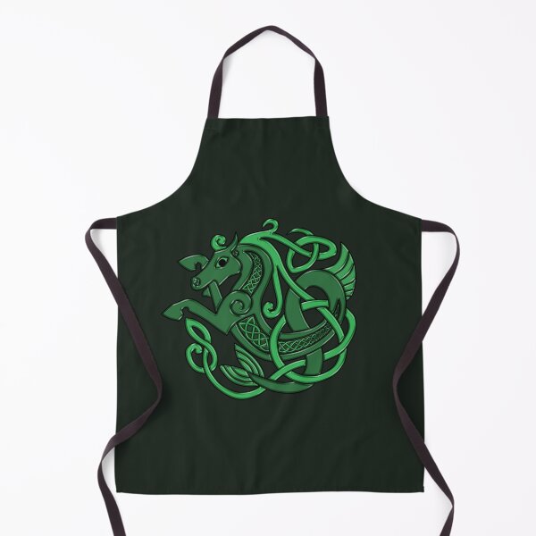 Item preview, Celtic Seahorse Hippocampus in Green designed and sold by DappledMoon.