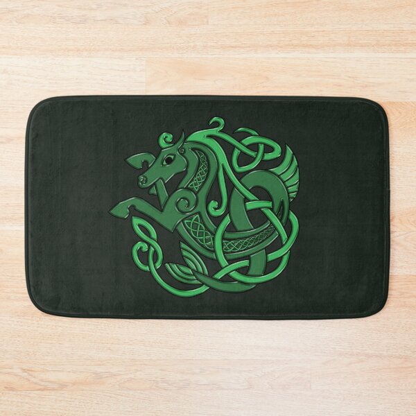 Item preview, Celtic Seahorse Hippocampus in Green designed and sold by DappledMoon.