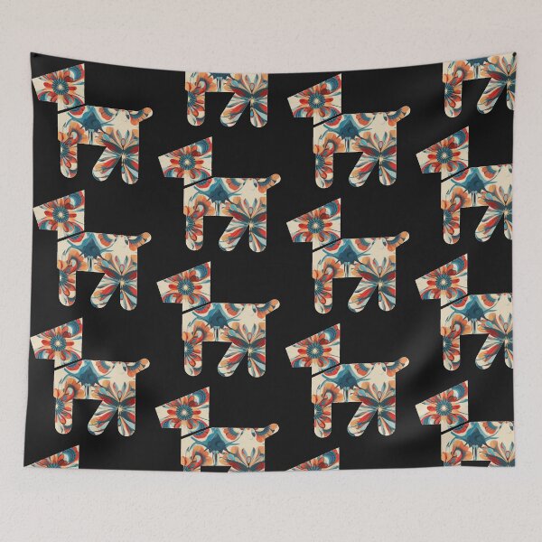 Item preview, Geometric Motif Love Friendship Attachment Dog designed and sold by G-M-Designs.