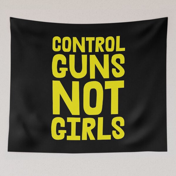 Item preview, Control Guns Not Girls - Harris Walz - yellow designed and sold by Thelittlelord.