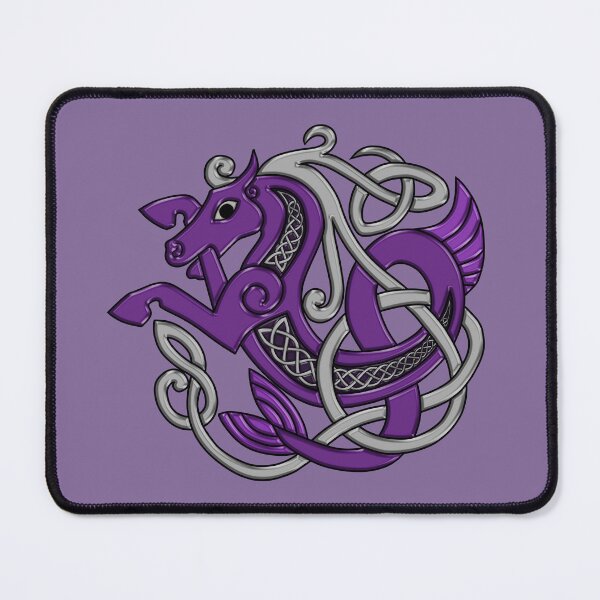 Item preview, Celtic Seahorse Hippocampus in Purple and Silver designed and sold by DappledMoon.