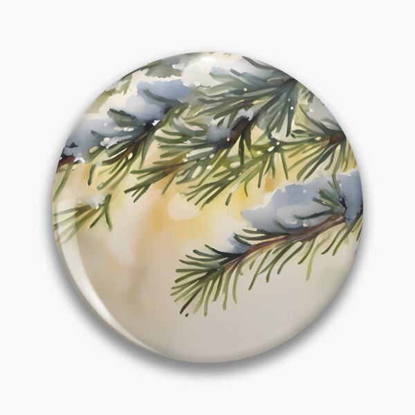Item preview, Snowy Fir Twigs Taking a Sunbath designed and sold by CalmnessbyChoice.