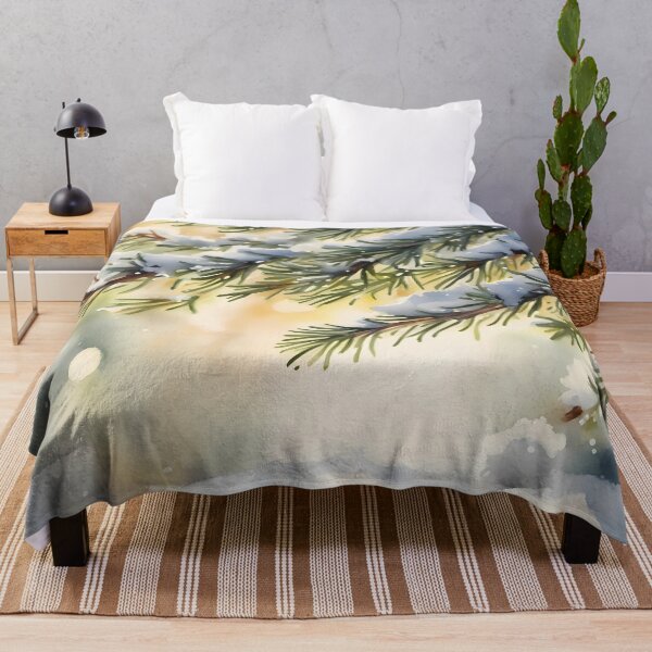 Item preview, Snowy Fir Twigs Taking a Sunbath designed and sold by CalmnessbyChoice.