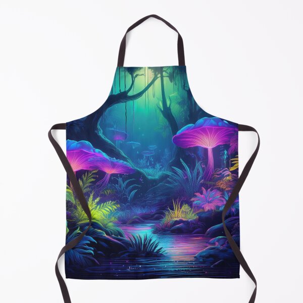Item preview, Neon Forest with Glowing Mushrooms and Plants designed and sold by RaiyaTees.