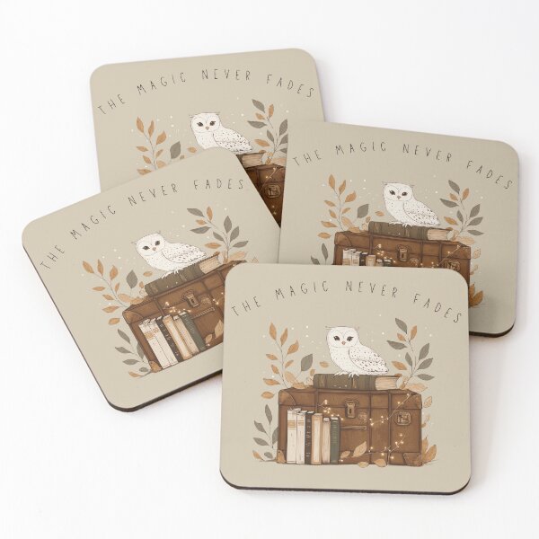 Item preview, The Magic Never Fades – Owl, Books, Trunk designed and sold by Cozy Nerdy Things.