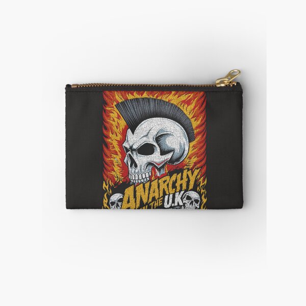 Item preview, Vintage and distressed Anarchy in the U.K." Punk Rock Poster with Mohawk Skull and Fiery Chaos Design designed and sold by paulo silveira.