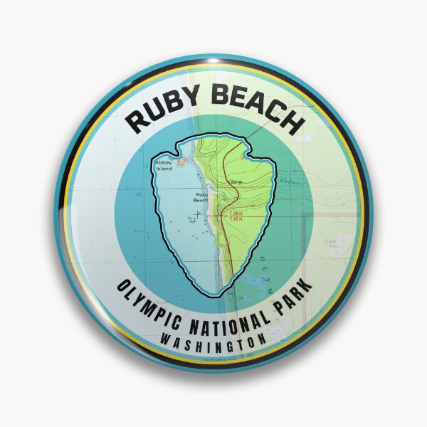 Item preview, Olympic National Park Map - Ruby Beach designed and sold by Willz Designz.