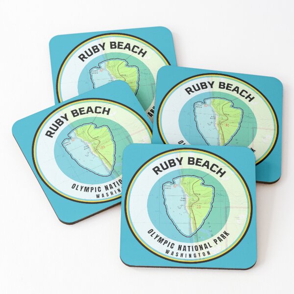 Item preview, Olympic National Park Map - Ruby Beach designed and sold by Willz Designz.