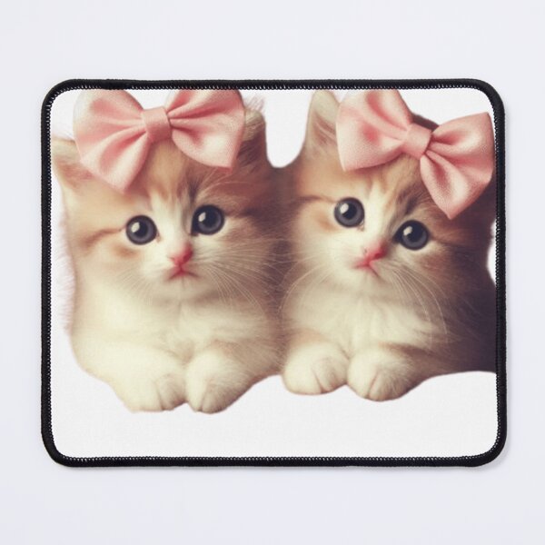Item preview, Vintage Kittens Wearing Bows - Cute Retro Cat Stickers designed and sold by dreambigdrive38.